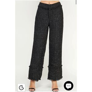 Strut & Bolt‎ Frayed Tweed Pants in Black Size S